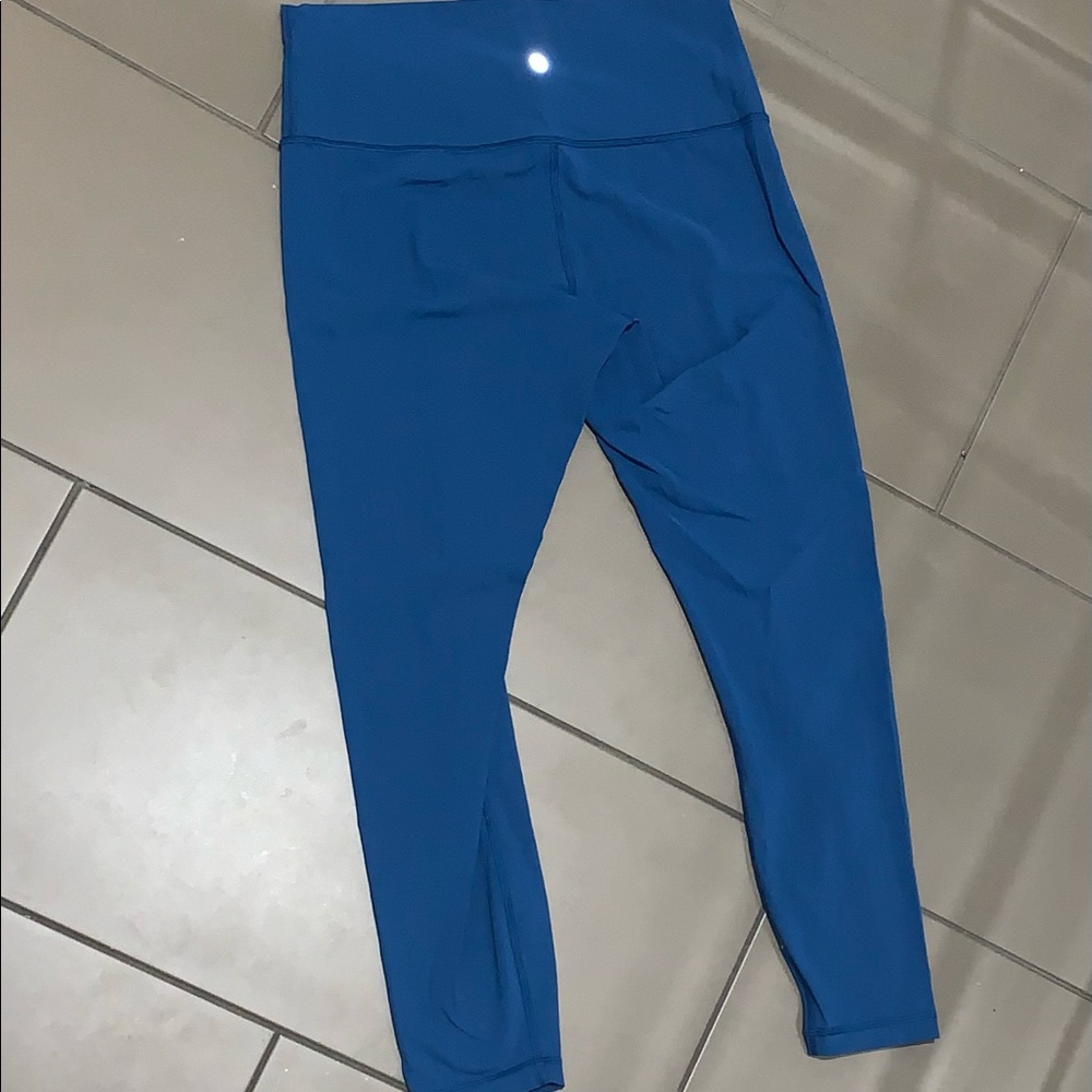 Blue Lululemon leggings / very soft material / worn a couple times